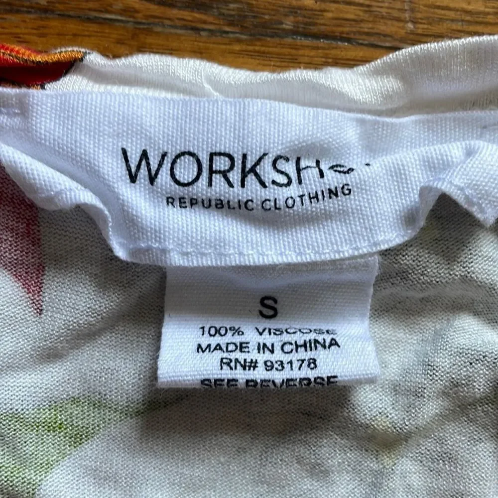 Workshop Republic Clothing Floral Short Sleeve T-shirt